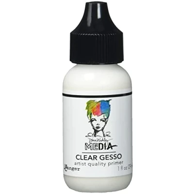 Image of Ranger Dina Wakley Media Clear Gesso, Synthetic Material, 29 ml (Pack of 1)