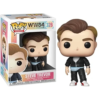 Image of Funko POP! Heroes: WW 1984 Steve Trevor (80s) Wonder Woman Collectable Vinyl Figure Gift Idea Official Merchandise Toys for Kids &amp; Adults Movies Fans Model Collectors
