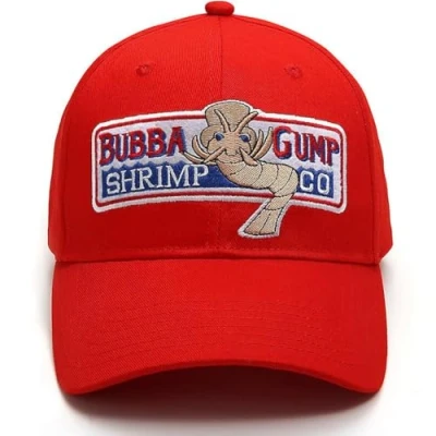 Image of Himozoo Adjustable Bubba Gump Baseball Cap Shrimp Co. Embroidered Snapback Hats