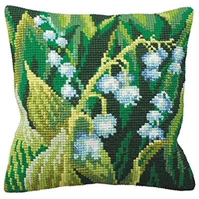 Image of Collection D&#039;Art CD5120 Cross Stitch Cushion: Lily of Valley Left