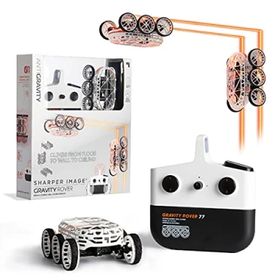 Image of Sharper Image Gravity Rover Remote Control Wall Ceiling Climber Car LED Under glow Long Range 2.4GHz Rechargeable Battery Ultimate RC Toy for Kids