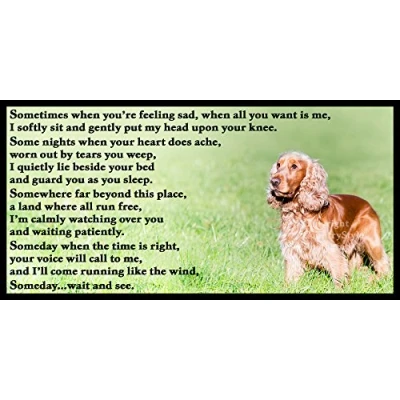 Image of Cocker Spaniel bereavement pet loss sympathy memorial Flexible Fridge Magnet / Magnetic Sign