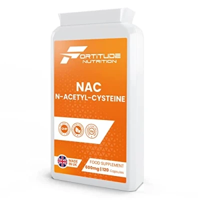 Image of NAC N Acetyl Cysteine Capsules 600mg Supplement Stable Form of L Glutathione Precursor 120 Vegan