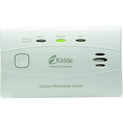 Image of Kidde Carbon Monoxide Detector with Long Life Lithium Battery, 3 LEDs, Alarm Memory, Test/Reset Button