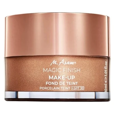Image of M. Asam Magic Finish Porcelain Teint Make Up Mousse (1.01 Fl Oz) 4in1 Primer, Foundation, Concealer &amp; Powder With Buildable Coverage, Hides Redness And Dark Spots, Vegan, For Very Light Skin Tones
