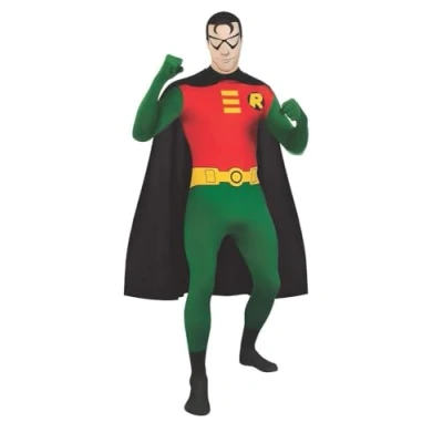 Image of Rubie&#039;s Official Men&#039;s Robin 2nd Skin, Adult Costume Large Halloween