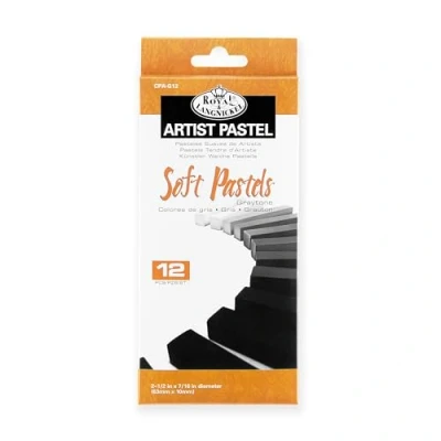 Image of Royal &amp; Langnickel Grey Tone Soft Pastels (Pack of 12)