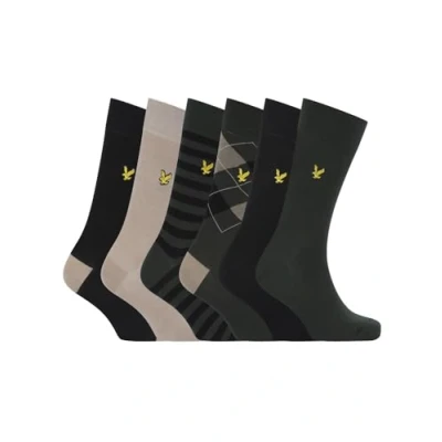 Image of Lyle &amp; Scott Men&#039;s TIMOTHY 6 Pack Socks Gift Box Set ASS2 7 11