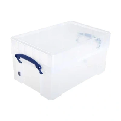 Image of Really Useful! Plastic Re Usable Storage Box 100 x 7 Vinyl Singles Records 9XL 9 Litre XL (1)