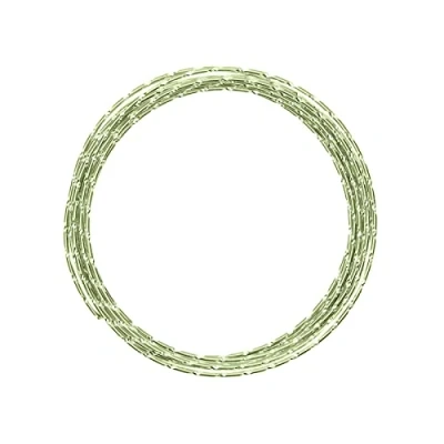 Image of Vaessen Creative 2 mm x 5 m Aluminium Wire Diamond Cut, Apple Green