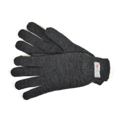 Image of A2Z Mens Gloves Thermal Warm Winter Thinsulate Knitted Full Fingers Fuzzy MG130 Grey M/L