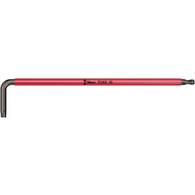 Image of Wera 967 SPKXL TORX® Multicolour BlackLaser Long L Key, TX 40 x 224 mm, 05024489001