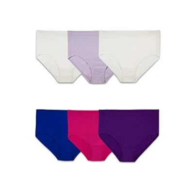 Image of Fruit of the Loom Women&#039;s Fit Breathable Cotton Mesh Briefs, 6 Pack Underwear, Assorted, 9 (Pack 5)