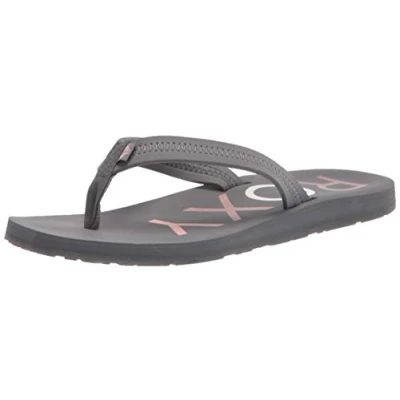 Image of Roxy Women&#039;s Vista Sandal Flip Flop, Grey 211 Exc, 3 UK