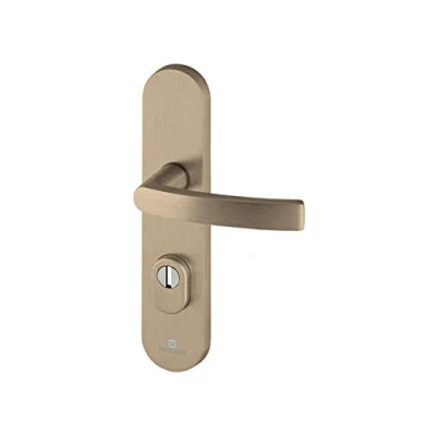 Image of Bricard Essential 9900191 Set of Door Handles for Euro Cylinder Amber, Béquille+Béquille
