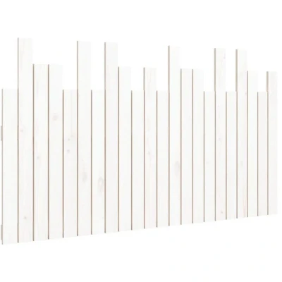 Image of vidaXL Wall Headboard White 140x3x80 cm Solid Wood Pine
