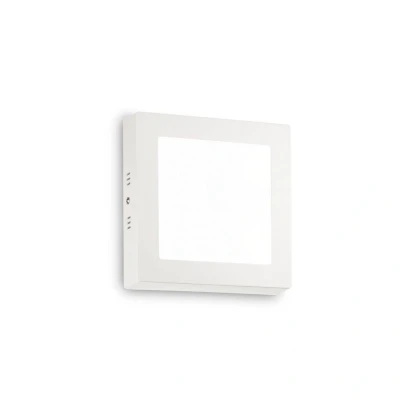Image of Universal LED 1 Light Indoor Square Small Flush White