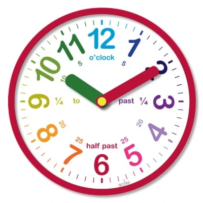 Image of Acctim Kids Wall Clock, Multicolour, 26 cm l x w