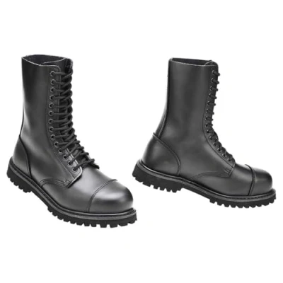 Image of Brandit Unisex Vegantom Eyelet Military &amp; Tactical Boot, Black 14 Eylets, 9 UK