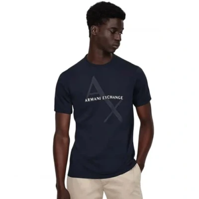 Image of Armani Exchange Men&#039;s 8nzt76 T Shirt, Blue, L UK