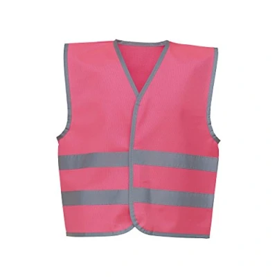 Image of Yoko Hi Vis Childrens/Kids Reflective Border Waistcoat (L) (Fluorescent Pink)
