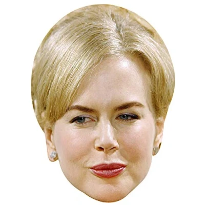 Image of FoxyPrinting Nicole Kidman 2018 Celebrity Cardboard Party Face Mask Fancy Dress