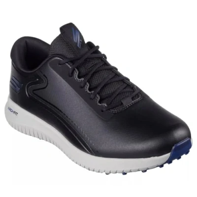Image of Skechers Mens Go Golf Max 3 Arch Fit Shoes Black/Grey UK 9