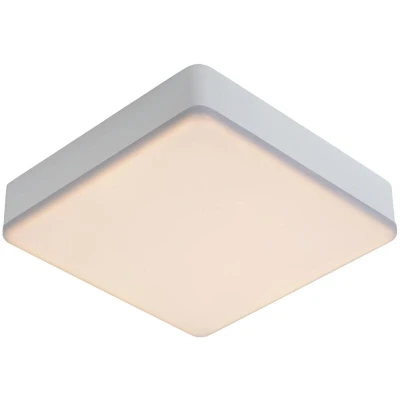Image of Ceres LED Modern Flush Ceiling Light Bathroom Dim. 1x30W 3000K IP44 White