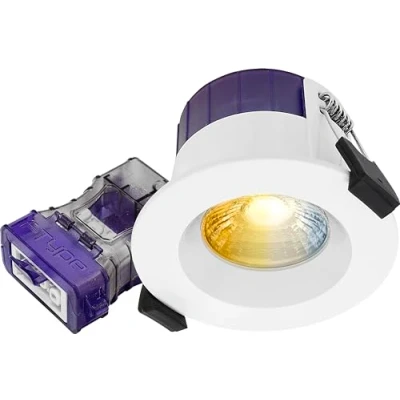 Image of Luceco FType Regressed Ultra Change and 4Colour 2700K, 3000K, 4000K, 6000K Colour Temperature Downlight, 4W/6W, IP65 Rated, White