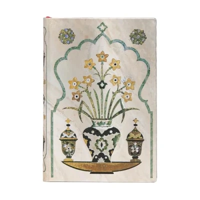 Image of Paperblanks Hardcover Journal Shah Unlined Mini (95 x 140 mm) (Taj Mahal Flowers)