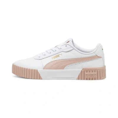 Image of Puma Women Carina 2.0 Sneakers, White Rose Quartz Gold, 4 UK