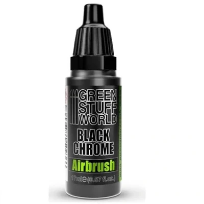 Image of Green Stuff World for Models &amp; Miniatures Black Chrome Paint Airbrush 2577