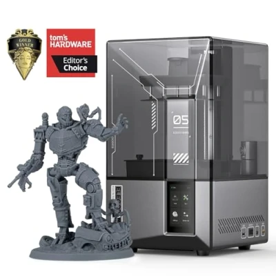 Image of ELEGOO Mars 5 Ultra Resin 3D Printer, 9K Mono LCD Screen, Auto Leveling, Wi Fi Cluster Printing, AI Camera, 150mm/h Fast Printing Speed, 6.04x3.06x6.49 inch Size