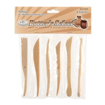 Image of Royal &amp; Langnickel RSET POT6 6 inch Wooden Sculpting (6 Piece)