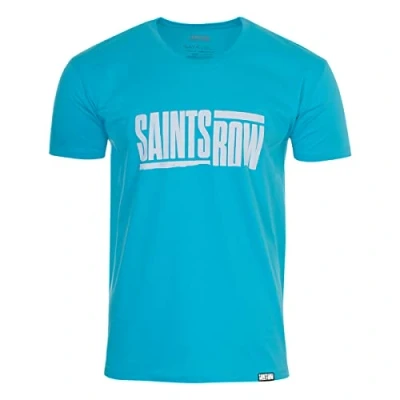 Image of Gaya Entertainment Saints Row T Shirt Logo Blue S