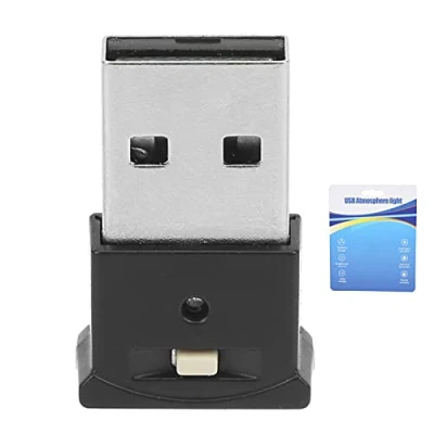 Image of USB Ambient Light, LED Light 8 Colors RGB Dynamic Change Brightness Adjustable Mini Interior Decorative Lamp