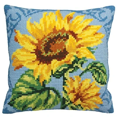 Image of Collection d&#039;Art Cross Stitch Cushion: Zenith