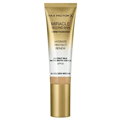 Image of Max Factor Miracle Second Skin Hydrating Foundation, Golden Medium 30 ml