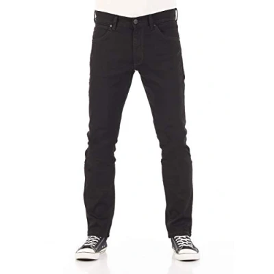 Image of Wrangler Men&#039;s Larston Slim Jeans, Black (Black Valley 19a), 36W 32L UK