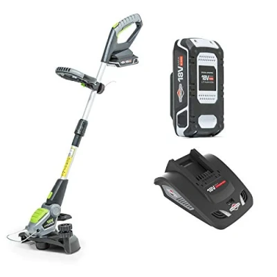 Image of Murray 18V Lithium Ion Grass Trimmer Kit IQ18GTK, Powered by Briggs &amp; Stratton, 30cm Cutting Width, Including 2.5Ah Battery and Charger, 5 Years Warranty