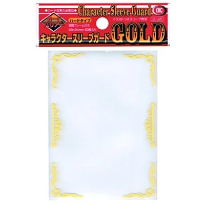 Image of KMC Over Sized Gold Sleeves Character Guard, Fits Standard Size Cards MtG, Weiss, and Pokemon, for 144 months to 720