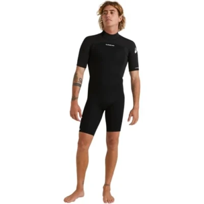 Image of Quiksilver Prologue Springsuit Wetsuit, Men&#039;s, Size: LS, Black