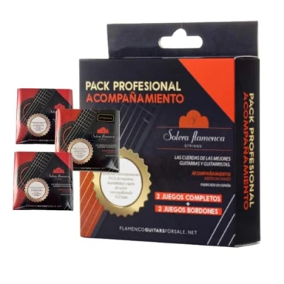 Image of Solera Flamenca STRINGS Professional Guitar Pack (2 complete sets + 2 of sticks)