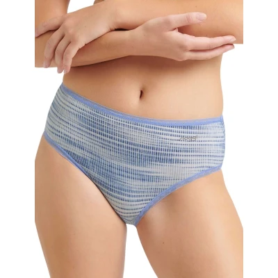 Image of Sloggi Women&#039;s GO High waist C2P Briefs, BLUE DARK COMBINATION, XS