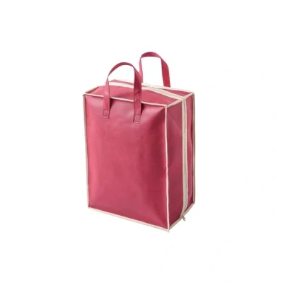 Image of Travel Shoe Bag Storage Organiser Luggage Portable (Red)