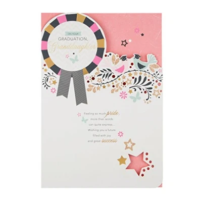 Image of Hallmark 25490395 Medium &quot;So Much Pride&quot; Granddaughter Graduation Card