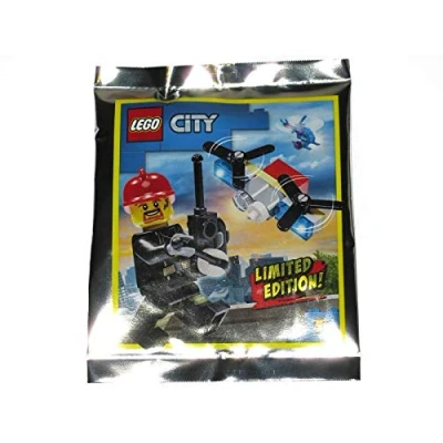 Image of Blue Ocean LEGO City Fireman with Drone Foil Pack Set 952002 (Bagged)