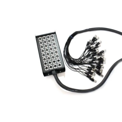 Image of 30m XLR Multicore Stage Box Loom Snake Cable 32 Way 24/8