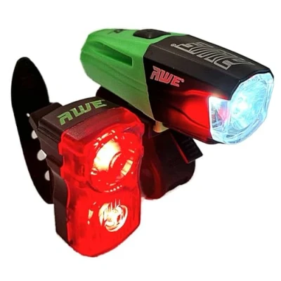 Image of AWE® AWEBright™ 740 LUMENS EXTREMELY BRIGHT USB Rechargeable Bicycle Light Set 700 Lumen front &amp; 2 x 0.5W Rear