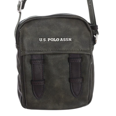 Image of U.S. Polo Assn. Normandie Crossbody PU Shoulder Bag, army Green (16.5 x 5 22 cm), green, One Size